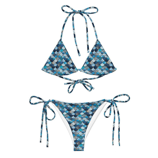 Deep Sea Sapphire Siren Eco String Bikini Set - Salinity Swimwear