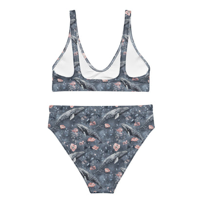 Dusky Gray Whale Eco High-Waisted Bikini Set - Salinity Swimwear
