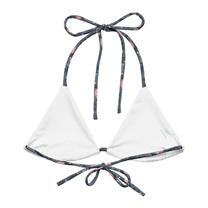 Dusky Gray Whale Eco String Bikini Top - Salinity Swimwear
