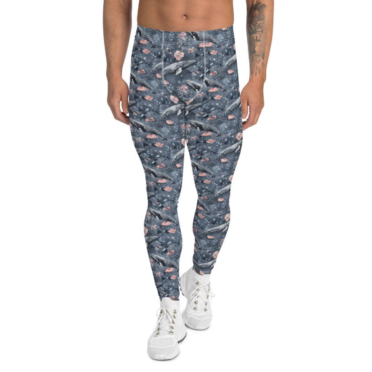 Dusky Gray Whale Men's Dive Leggings - Salinity Swimwear - Leggings   - #tag1#