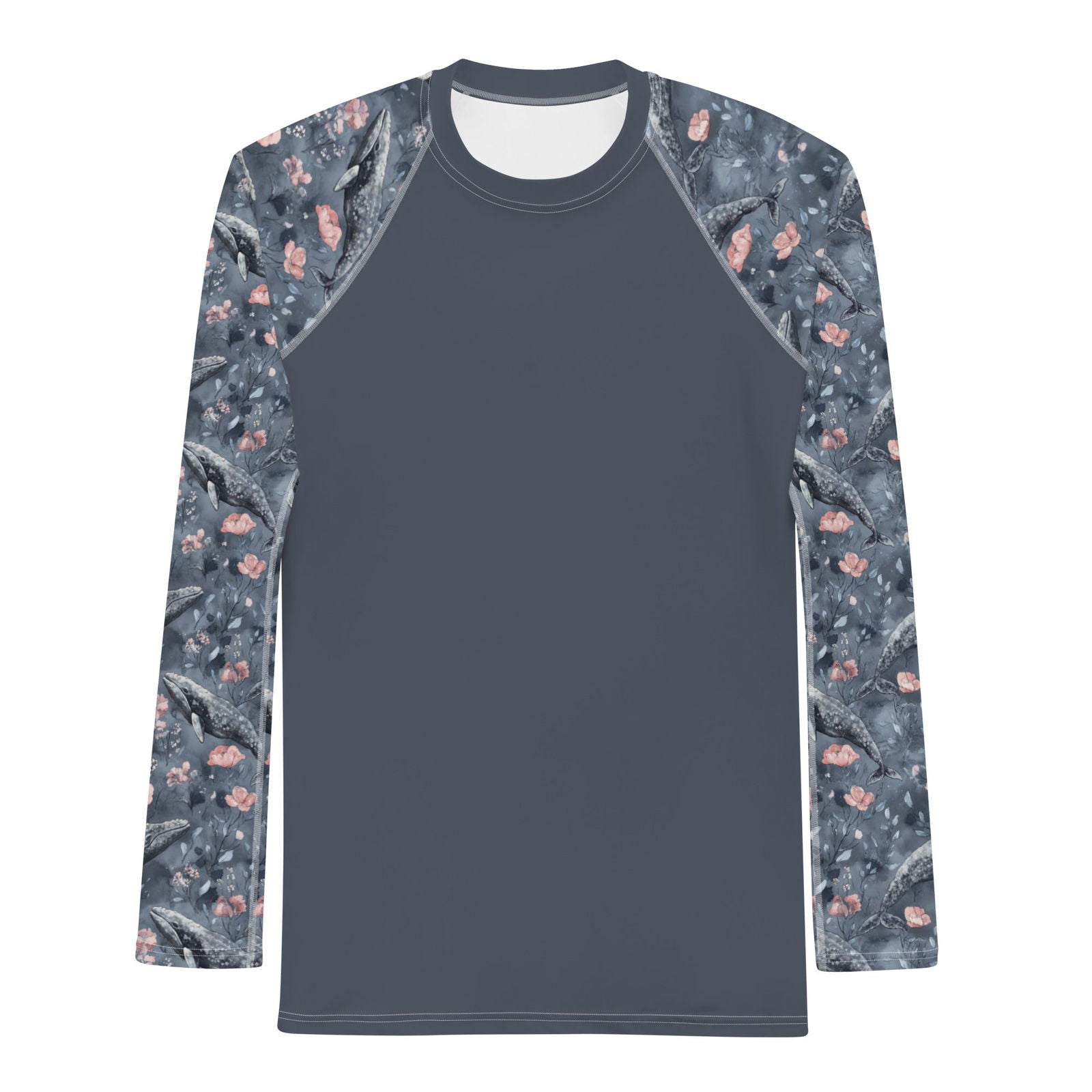 Dusky Gray Whale Men's Rash Guard - Salinity Swimwear - Rash Guard   - #tag1#