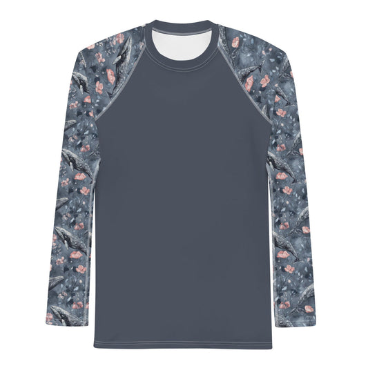 Dusky Gray Whale Men's Rash Guard - Salinity Swimwear - Rash Guard   - #tag1#