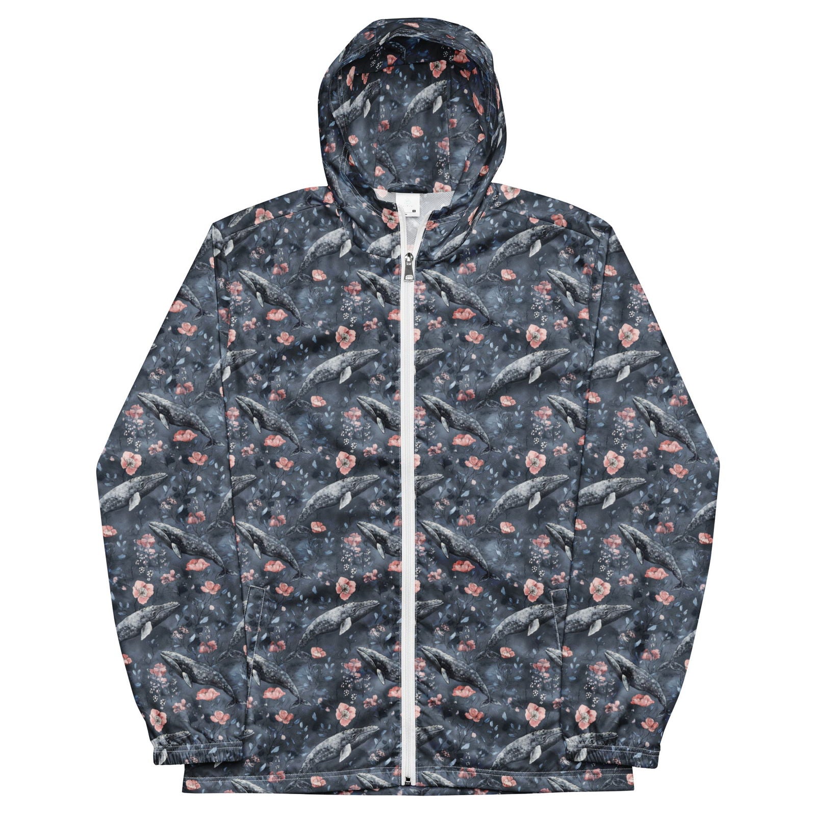 Dusky Gray Whale Men’s windbreaker - Salinity Swimwear - Windbreaker   - #tag1#