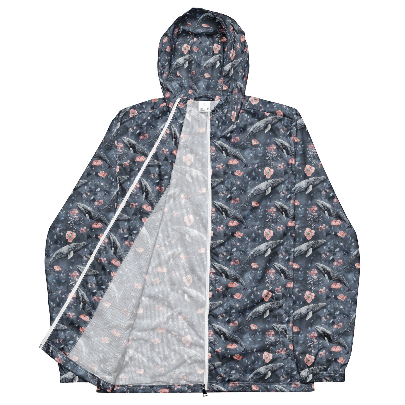 Dusky Gray Whale Men’s windbreaker - Salinity Swimwear -    - #tag1#