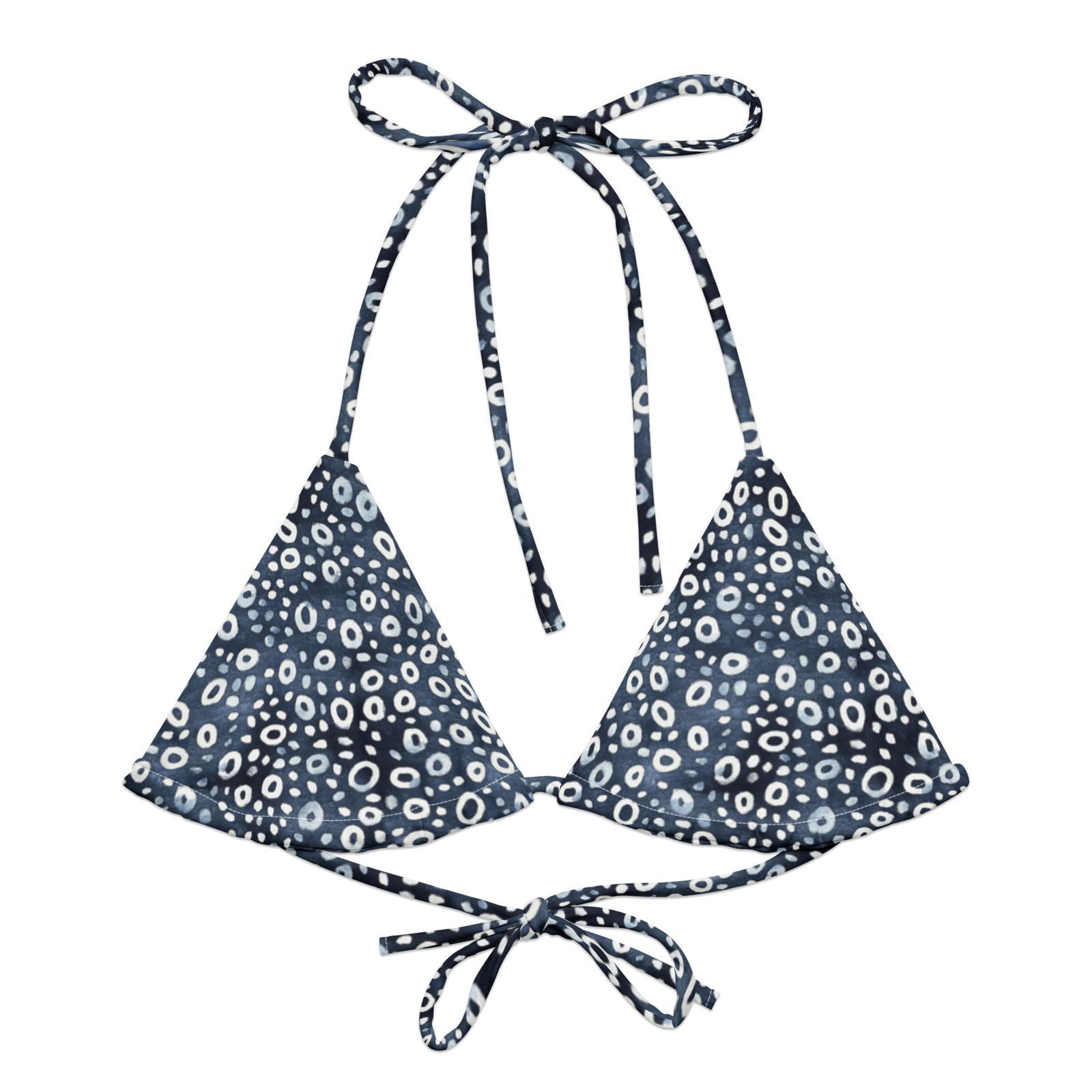 Eagle Ray Spots Eco String Bikini Top - Salinity Swimwear