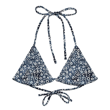 Eagle Ray Spots Eco String Bikini Top - Salinity Swimwear