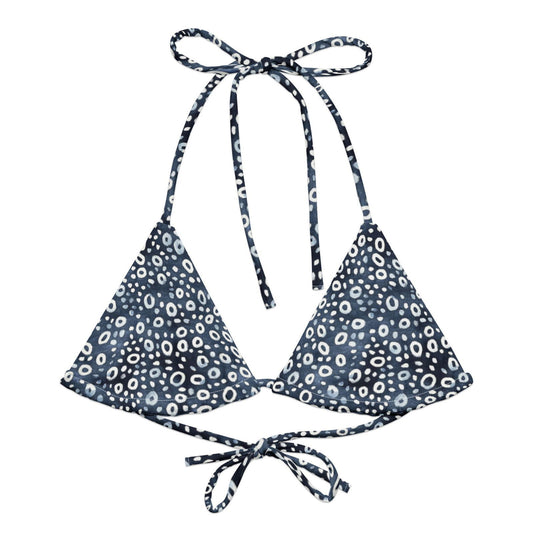 Eagle Ray Spots Eco String Bikini Top - Salinity Swimwear
