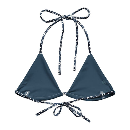 Eagle Ray Spots Eco String Bikini Top - Salinity Swimwear