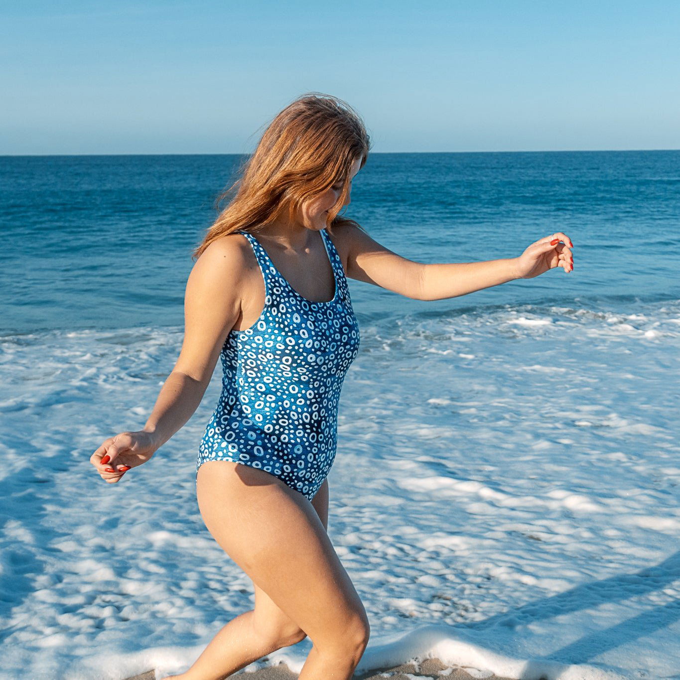 Eagle Ray Spots One-Piece Swimsuit - Salinity Swimwear