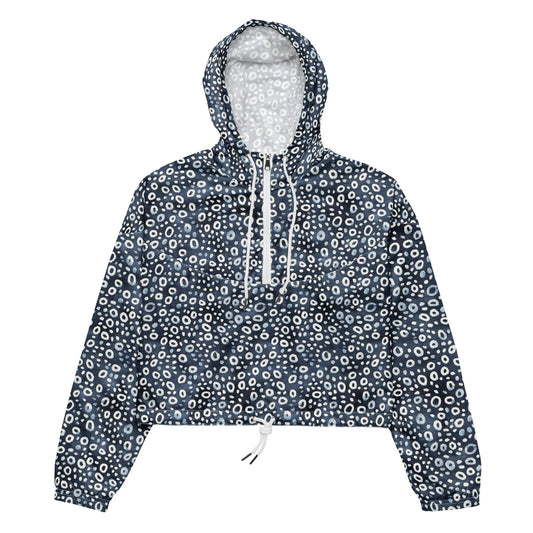 Eagle Ray Spots Women’s Cropped Windbreaker - Salinity Swimwear - Windbreaker   - #tag1#