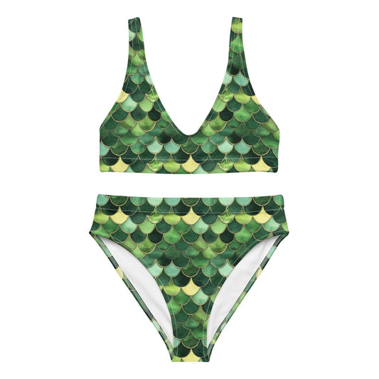 Emerald Siren Envy Eco High-Waisted Bikini Set - Salinity Swimwear
