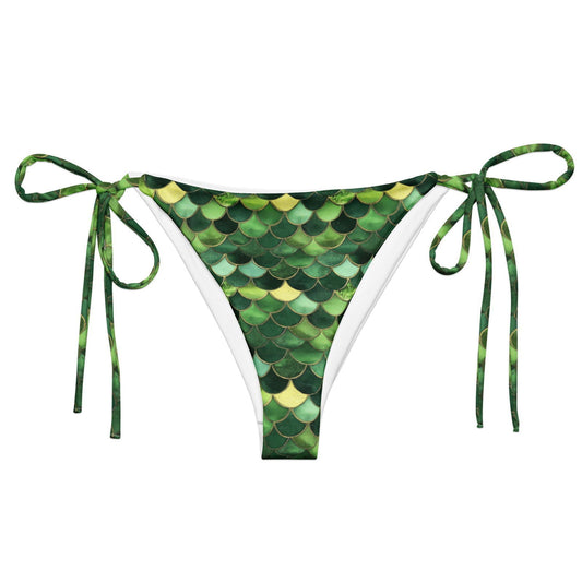 Emerald Siren Envy Eco String Bikini Bottom - Salinity Swimwear