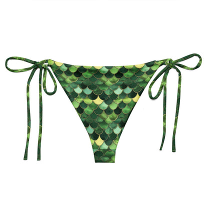 Emerald Siren Envy Eco String Bikini Bottom - Salinity Swimwear