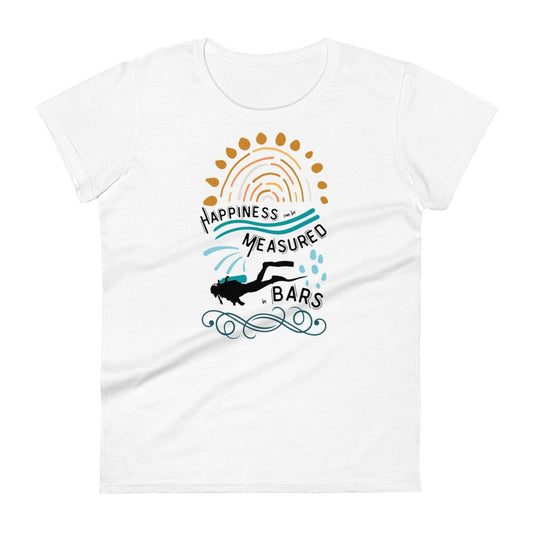 Happiness Can Be Measured in Bars Women's T-Shirt - Salinity Swimwear - T-Shirt   - #tag1#