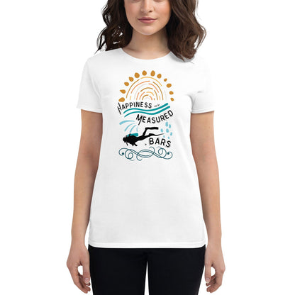 Happiness Can Be Measured in Bars Women's T-Shirt - Salinity Swimwear -    - #tag1#