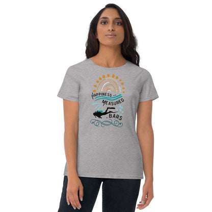 Happiness Can Be Measured in Bars Women's T-Shirt - Salinity Swimwear -    - #tag1#