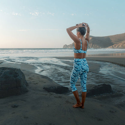 Humpback Whale Song Capri Swim Leggings - Salinity Swimwear