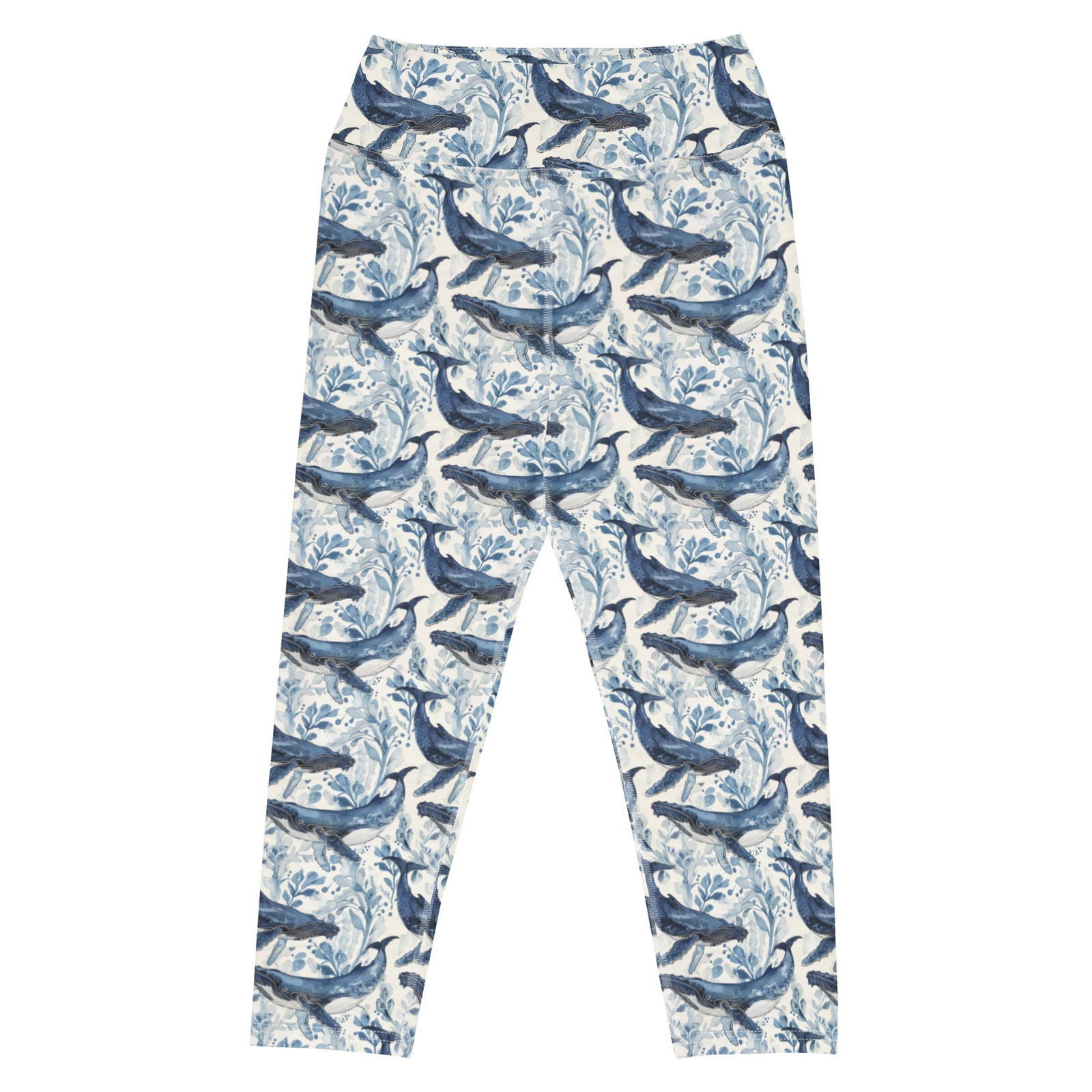 Humpback Whale Song Capri Swim Leggings - Salinity Swimwear
