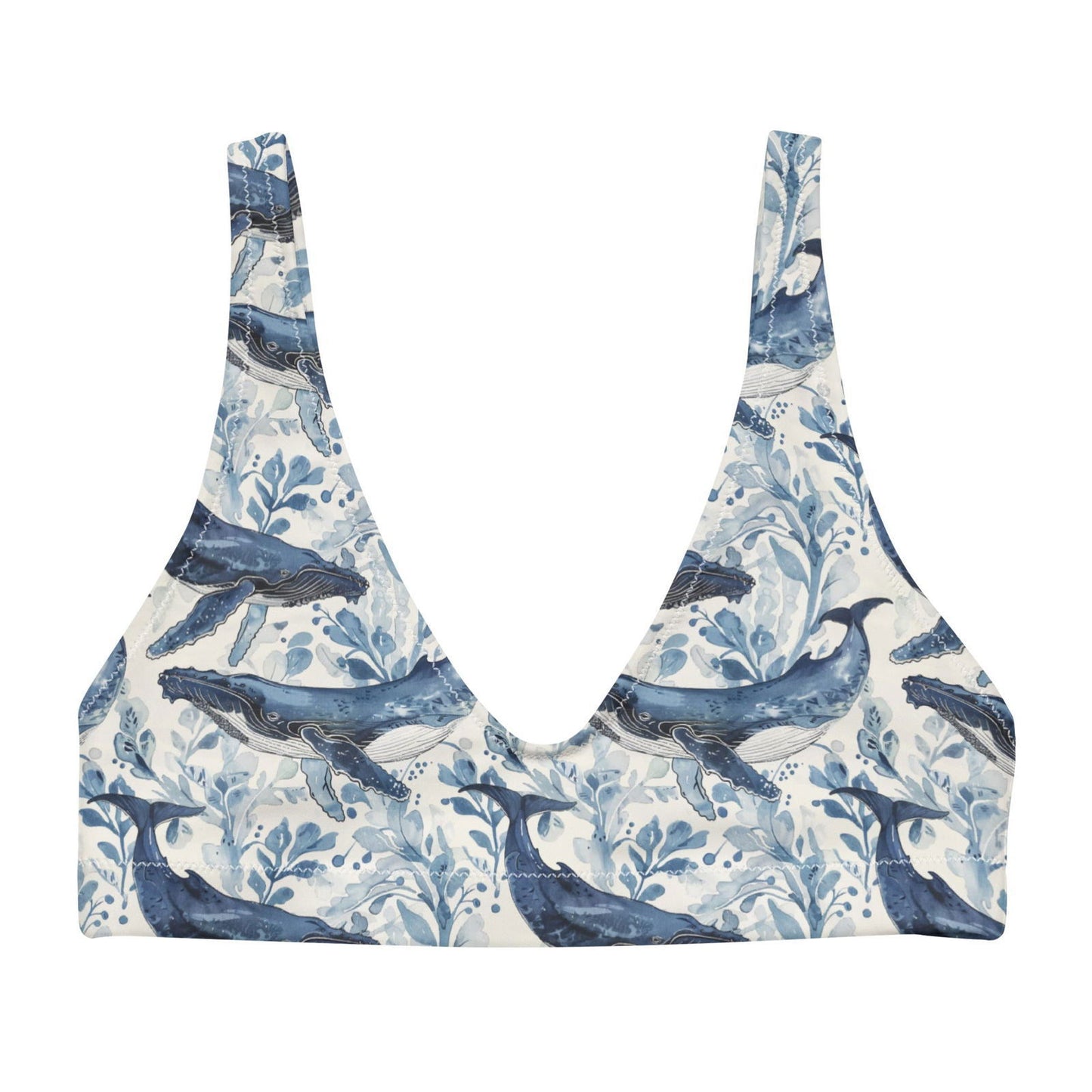Humpback Whale Song Eco Bikini Top - Salinity Swimwear