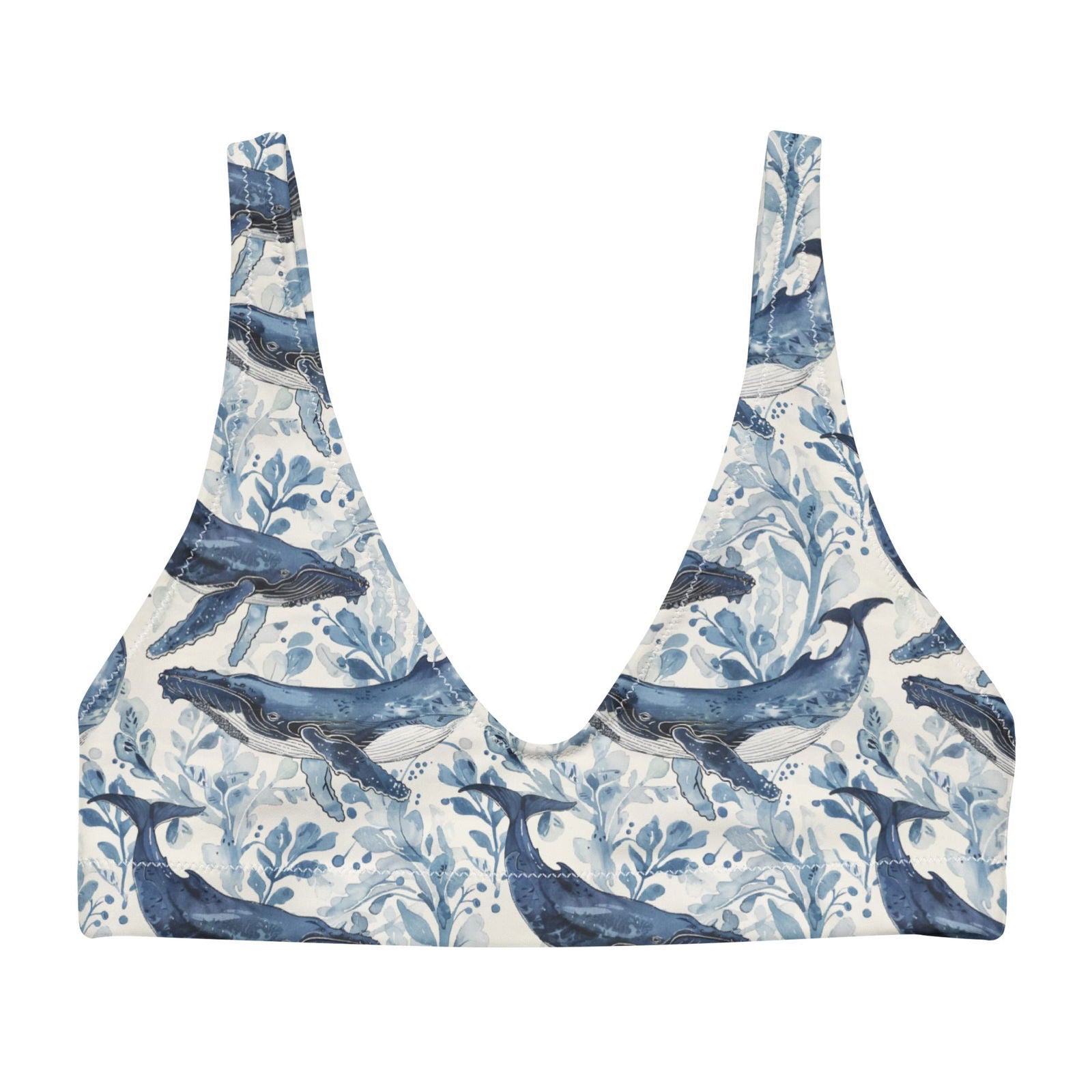 Humpback Whale Song Eco Bikini Top - Salinity Swimwear