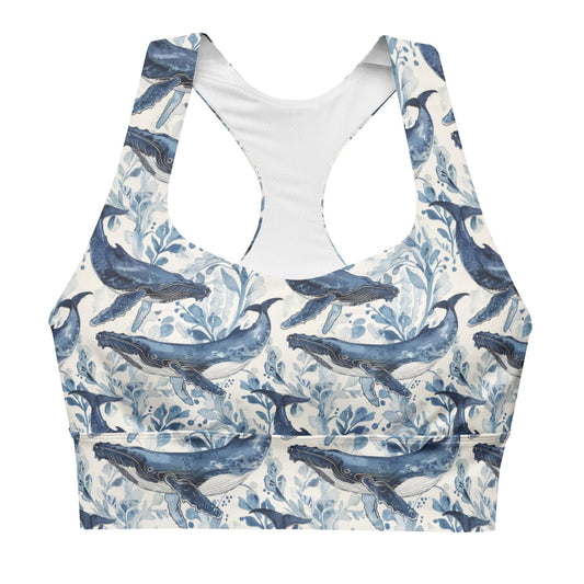 Humpback Whale Song Eco Sports Bra Top - Salinity Swimwear