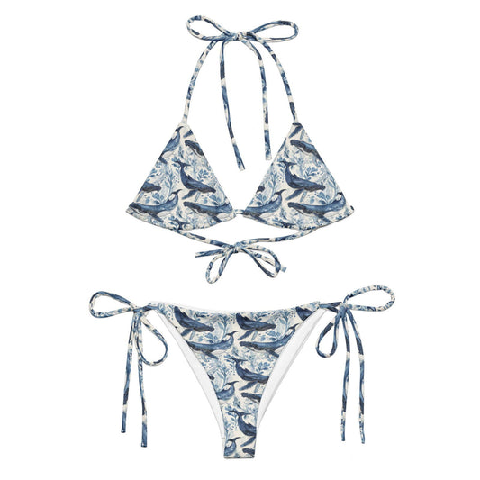 Humpback Whale Song Eco String Bikini Set - Salinity Swimwear
