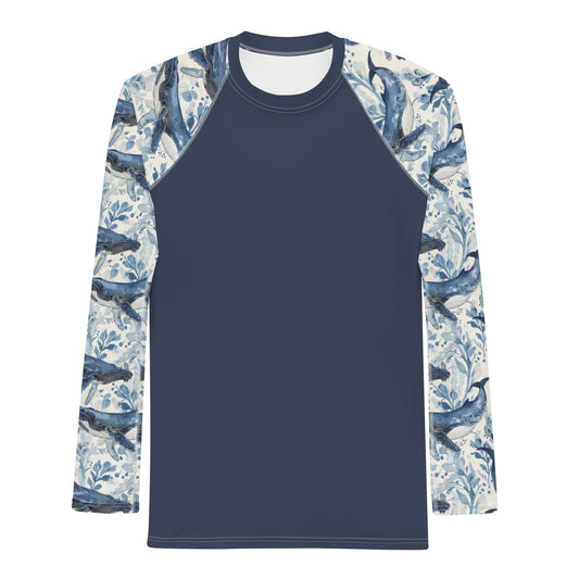 Humpback Whale Song Men's Rash Guard - Salinity Swimwear - Rash Guard   - #tag1#