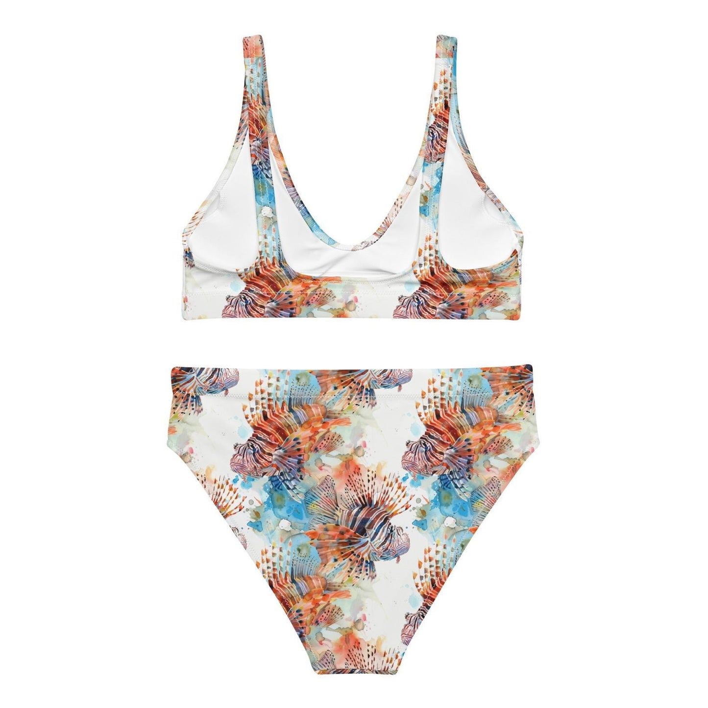 Invasive Lionfish Eco High-Waisted Bikini Set - Salinity Swimwear