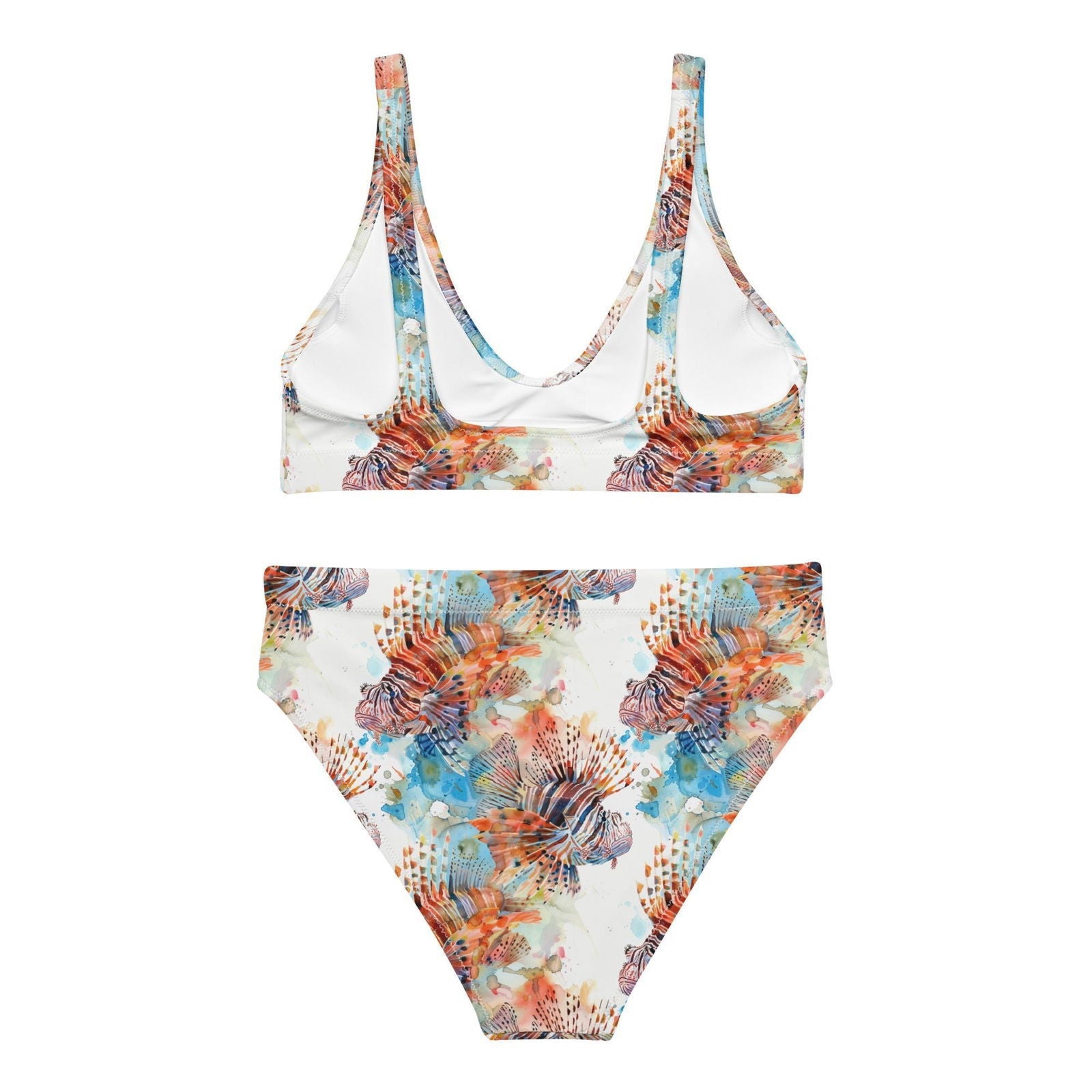 Invasive Lionfish Eco High-Waisted Bikini Set - Salinity Swimwear