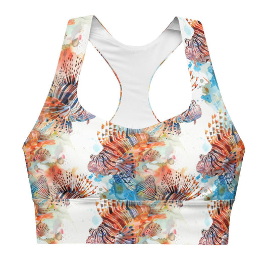 Invasive Lionfish Eco Sports Bra Top - Salinity Swimwear