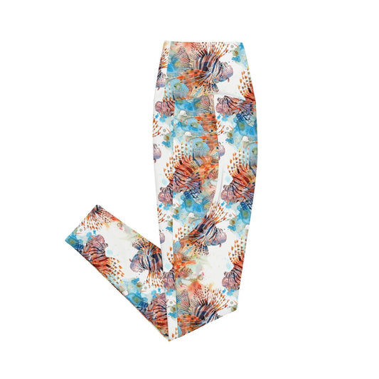 Invasive Lionfish Eco Swim Leggings With Pockets - Salinity Swimwear