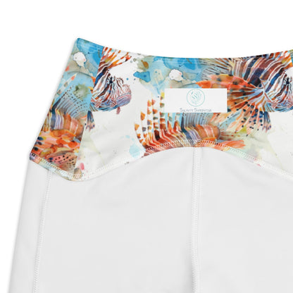 Invasive Lionfish Eco Swim Leggings With Pockets - Salinity Swimwear
