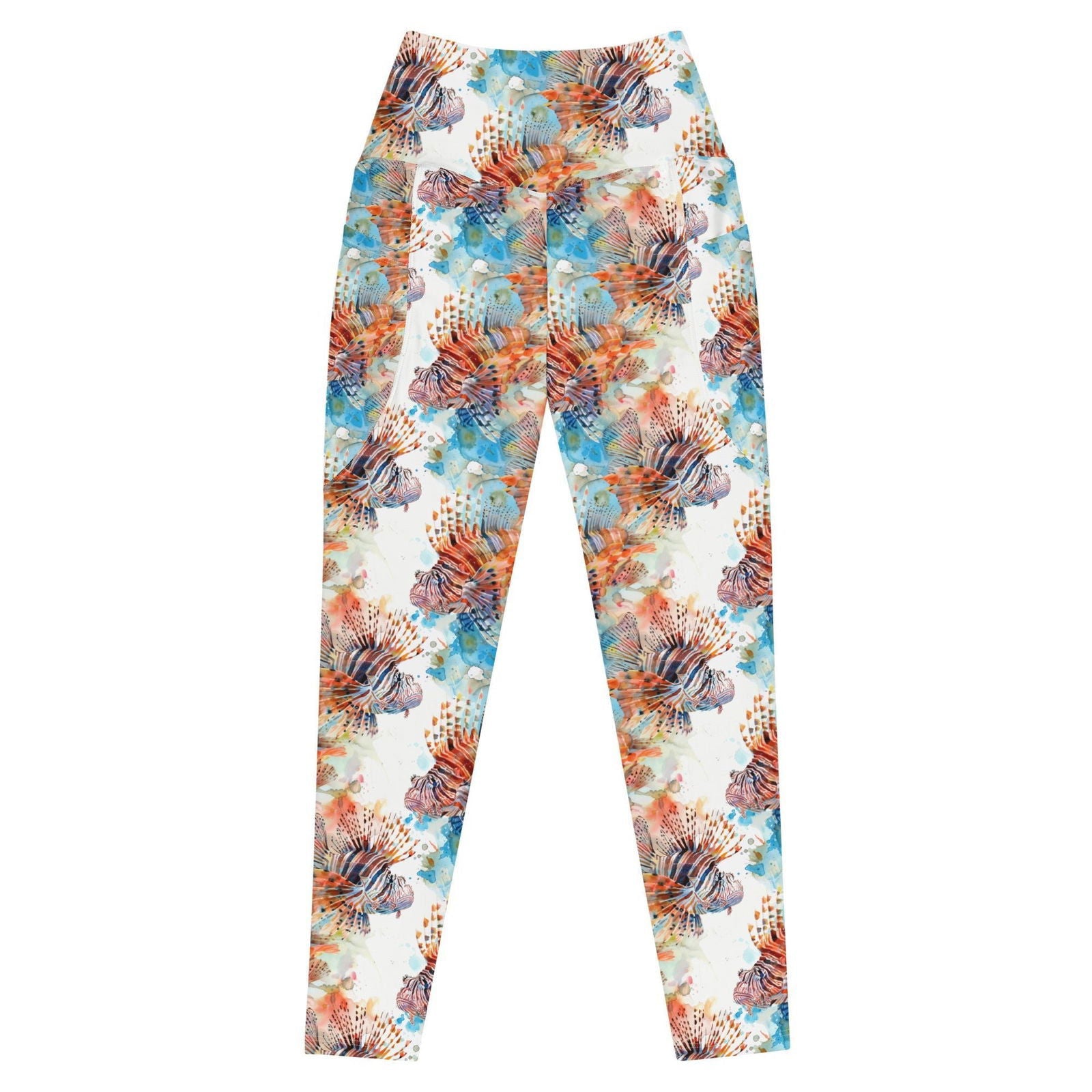 Invasive Lionfish Eco Swim Leggings With Pockets - Salinity Swimwear