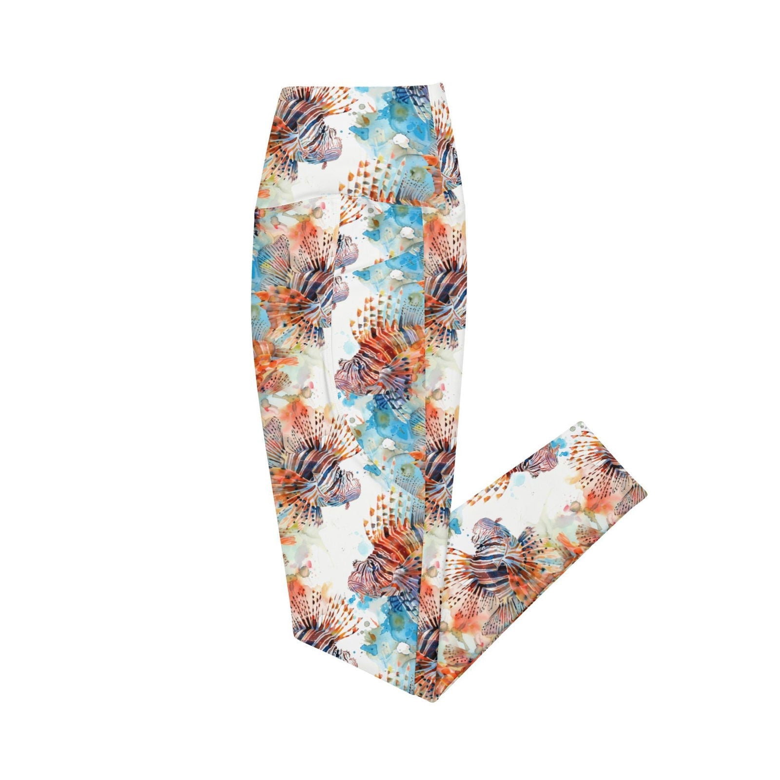 Invasive Lionfish Eco Swim Leggings With Pockets - Salinity Swimwear