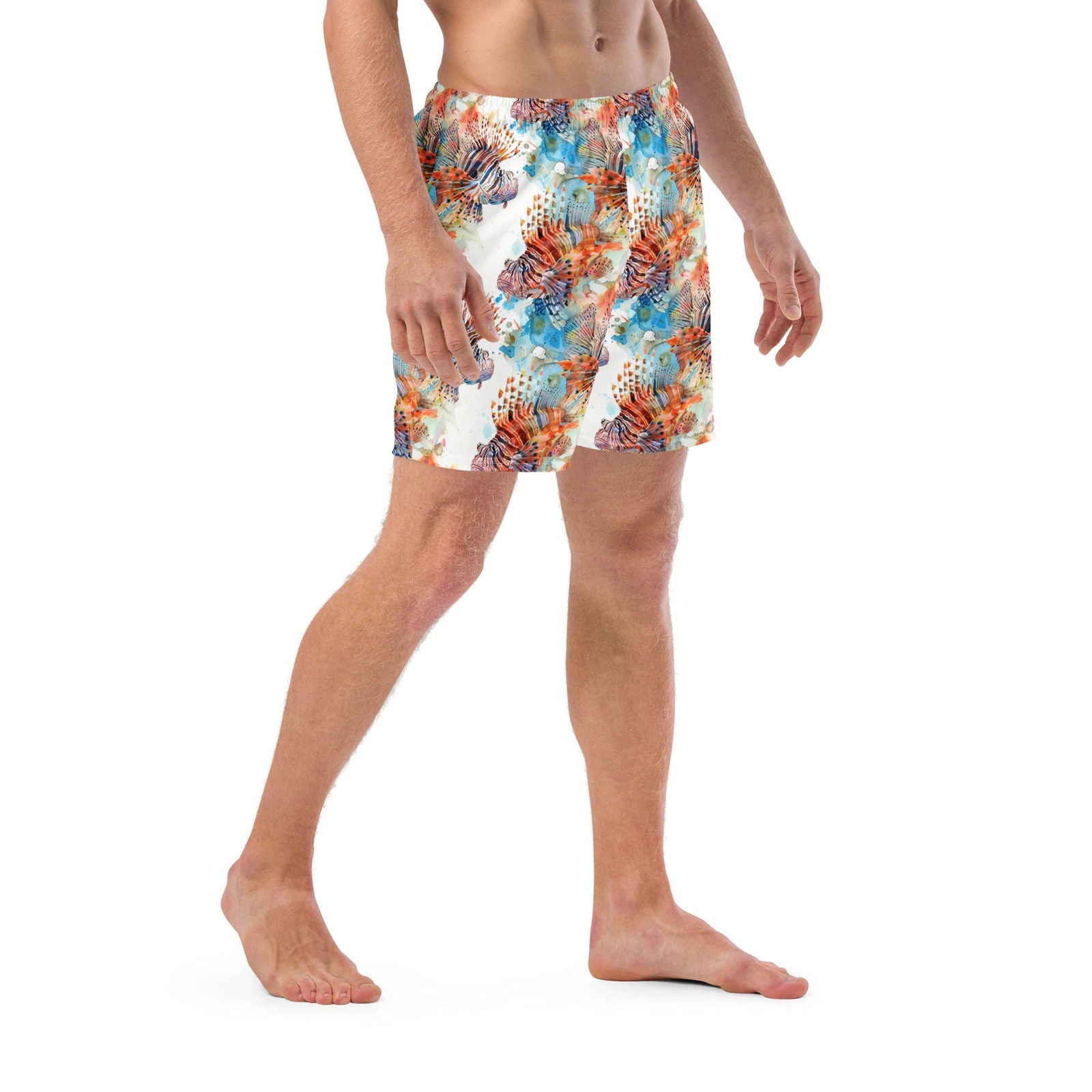 Invasive Lionfish Men's Swim Trunks - Salinity Swimwear -    - #tag1#