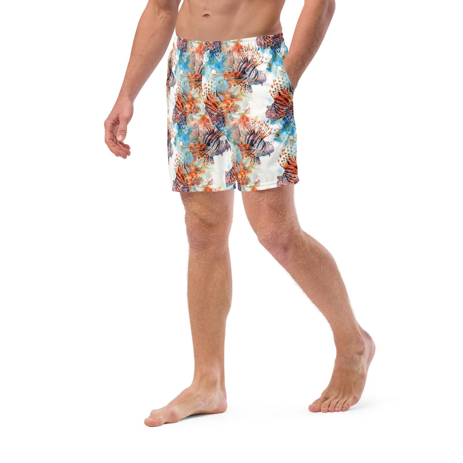 Invasive Lionfish Men's Swim Trunks - Salinity Swimwear -    - #tag1#