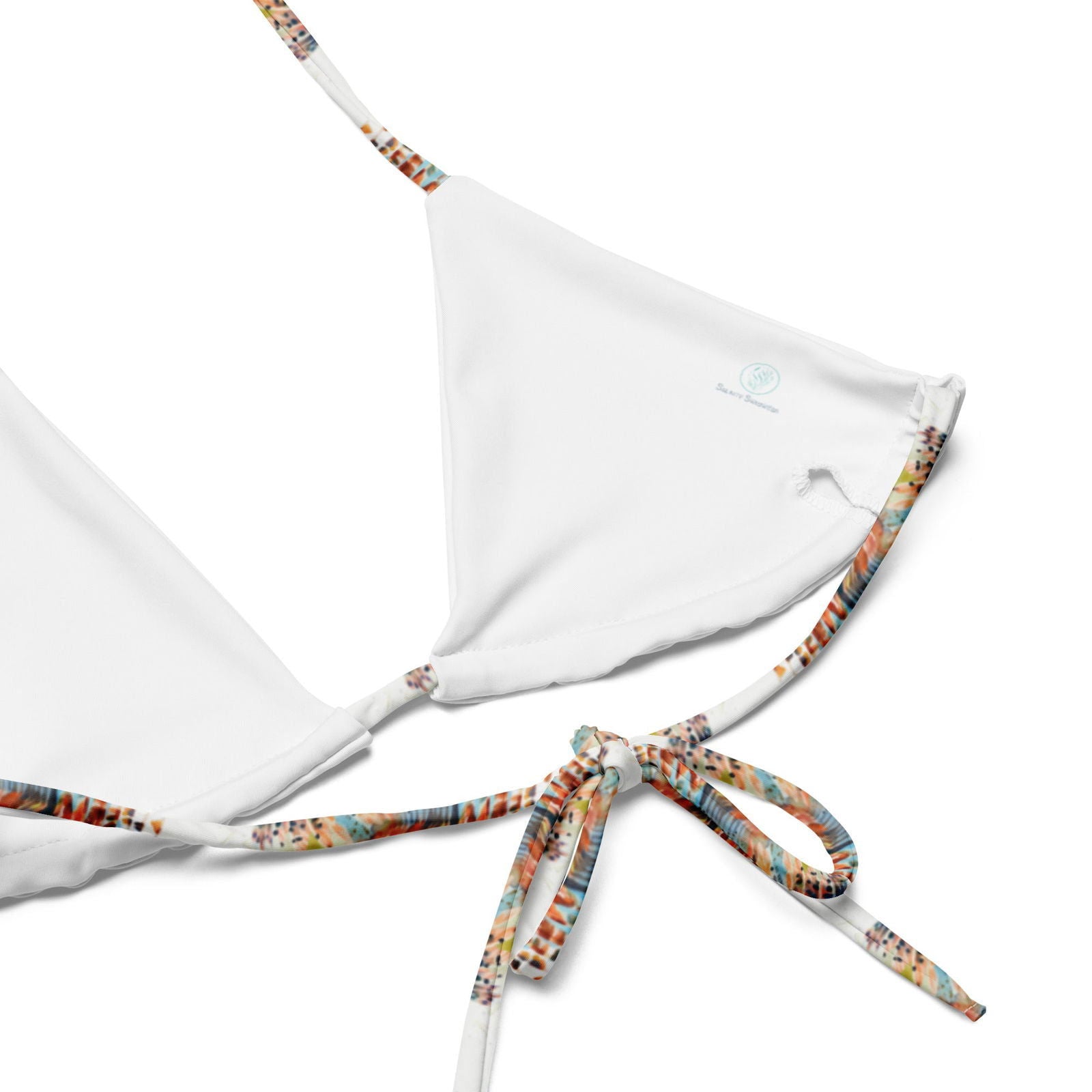 Invasive Lionfish Turtle Eco String Bikini Top - Salinity Swimwear
