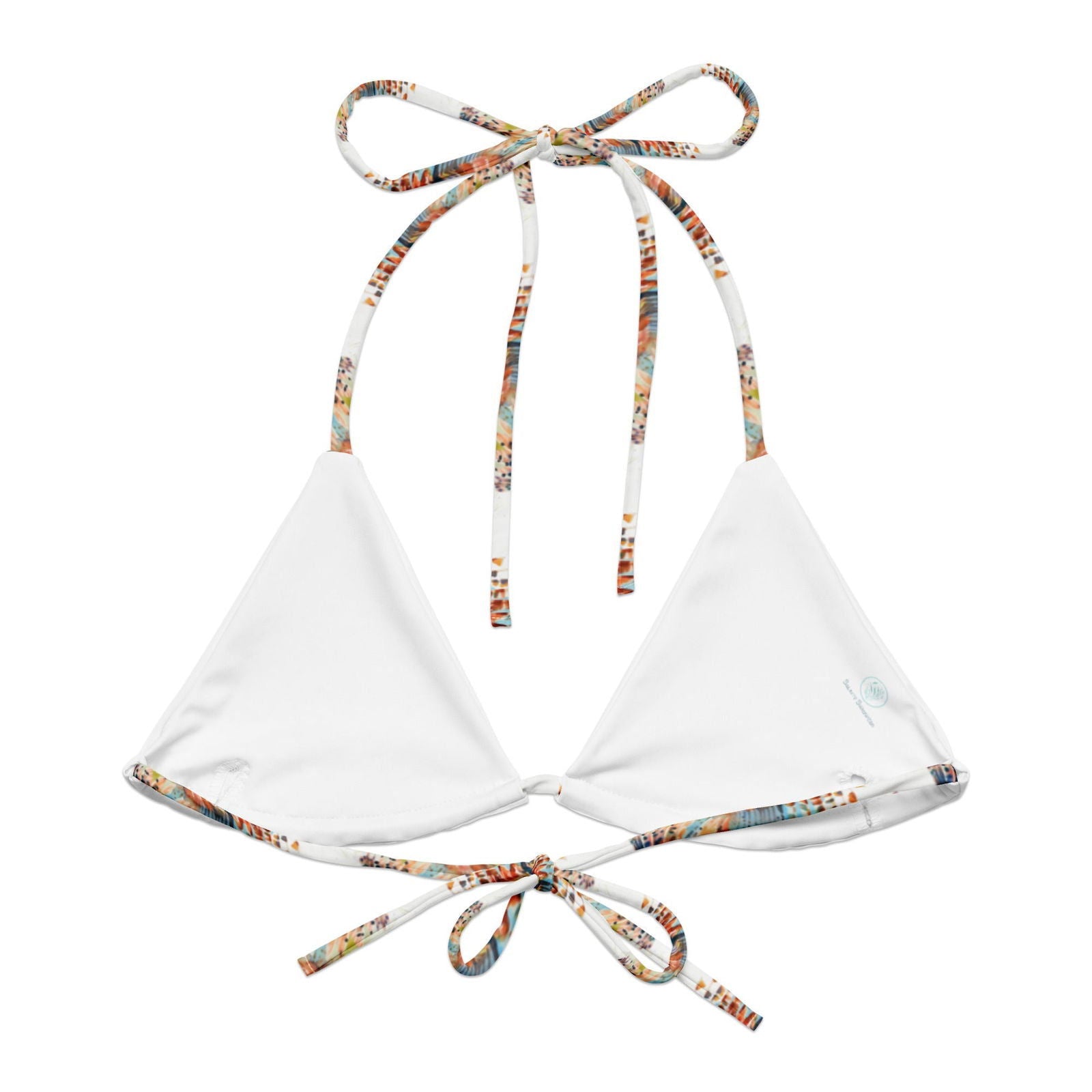 Invasive Lionfish Turtle Eco String Bikini Top - Salinity Swimwear