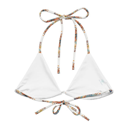 Invasive Lionfish Turtle Eco String Bikini Top - Salinity Swimwear