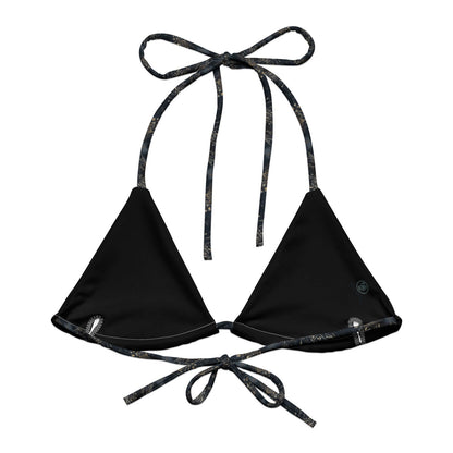 Midnight Orca Eco String Bikini Top - Salinity Swimwear