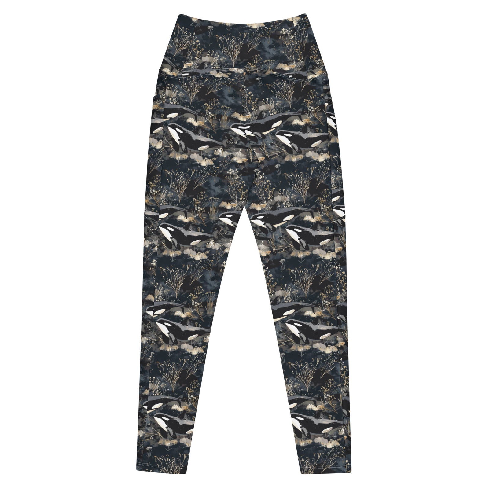 Midnight Orca Eco Swim Leggings With Pockets - Salinity Swimwear