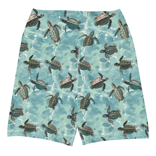 Oceanic Sea Turtle 4" Inch Dive Shorts - Salinity Swimwear - Shorts   - #tag1# - #tag2# - #tag3# - #tag4#