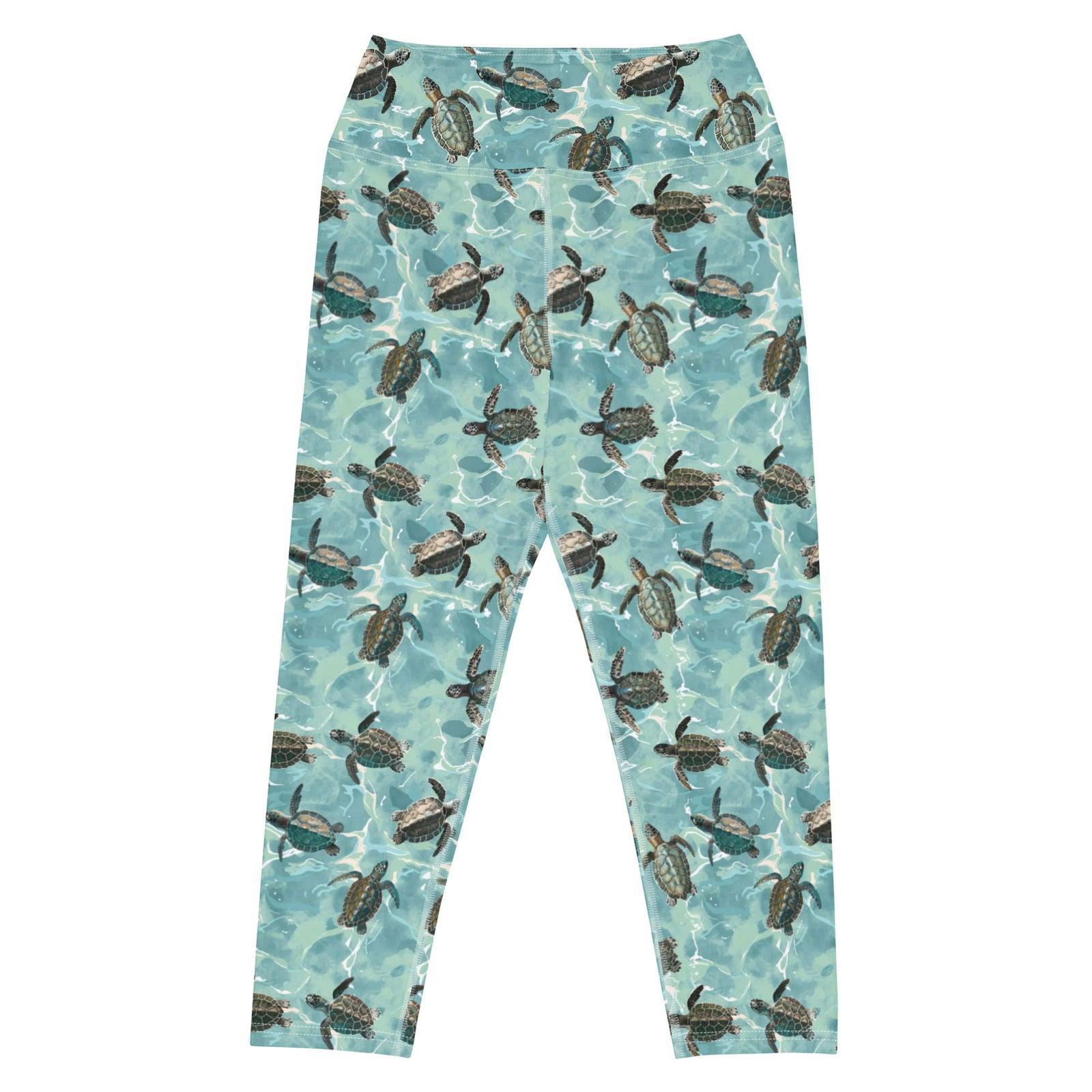 Oceanic Sea Turtle Capri Swim Leggings - Salinity Swimwear