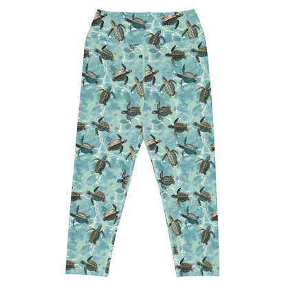 Oceanic Sea Turtle Capri Swim Leggings - Salinity Swimwear
