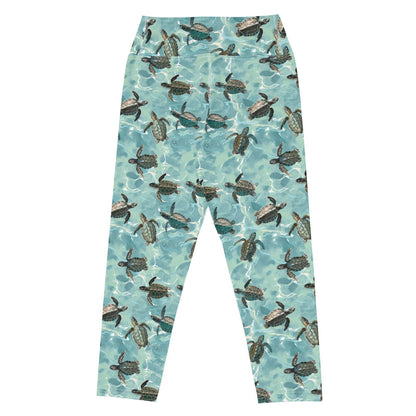 Oceanic Sea Turtle Capri Swim Leggings - Salinity Swimwear