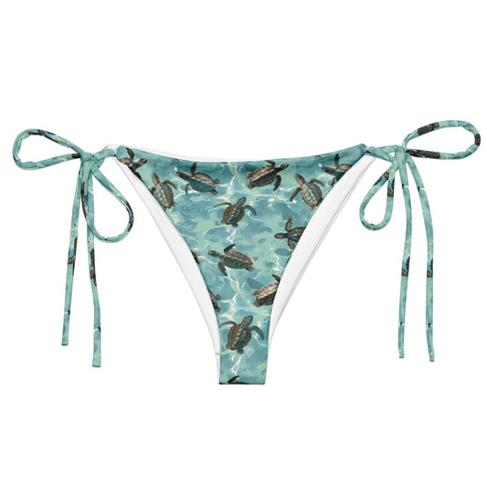 Oceanic Sea Turtle Eco String Bikini Bottom - Salinity Swimwear