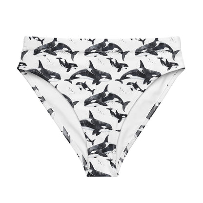Orca Pod Eco High-Waisted Bikini Bottom - Salinity Swimwear