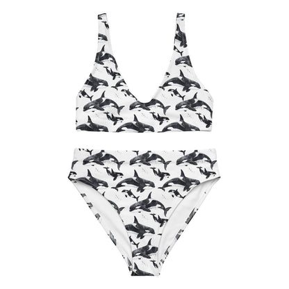 Orca Pod Eco High-Waisted Bikini Set - Salinity Swimwear