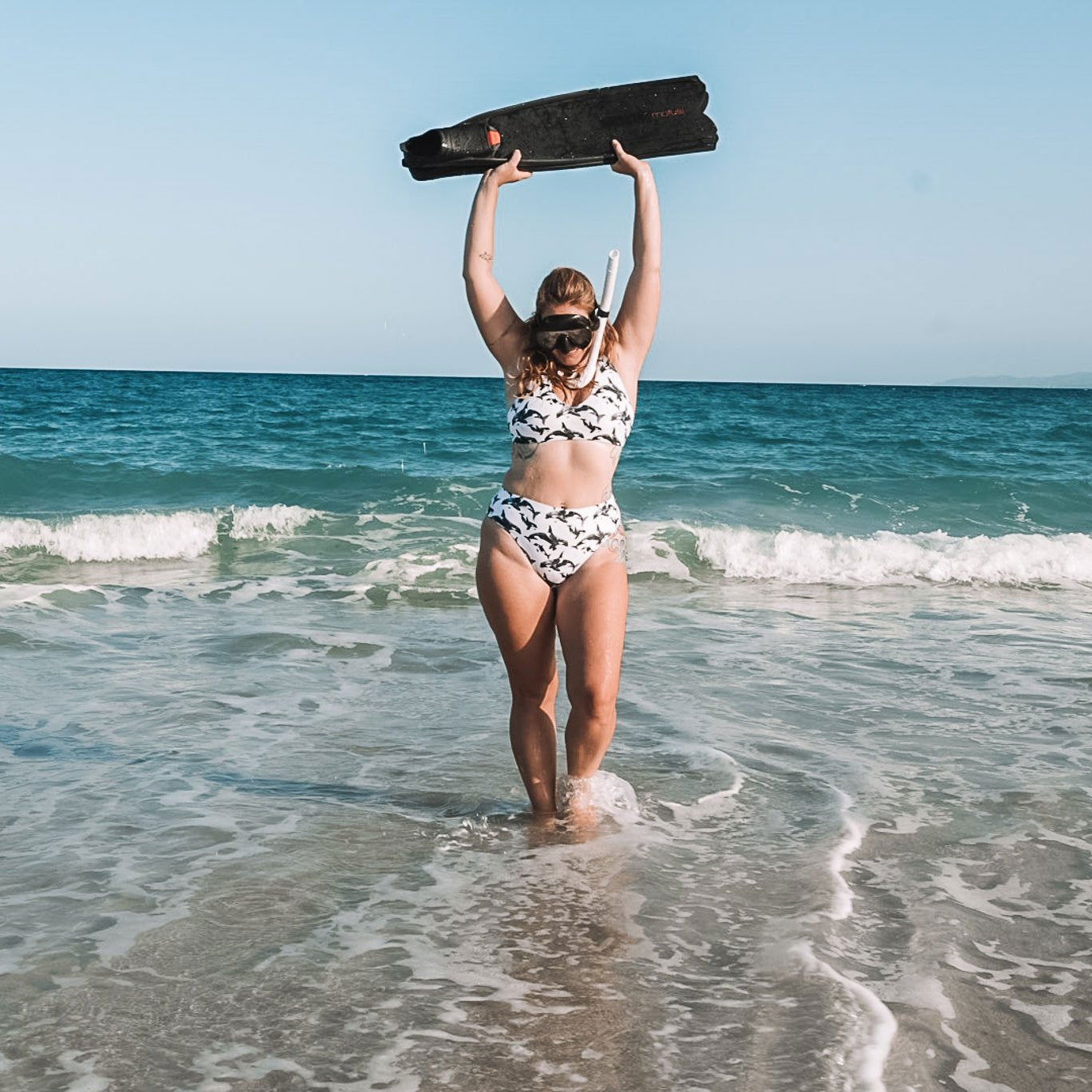 Orca Pod Eco High-Waisted Bikini Set - Salinity Swimwear