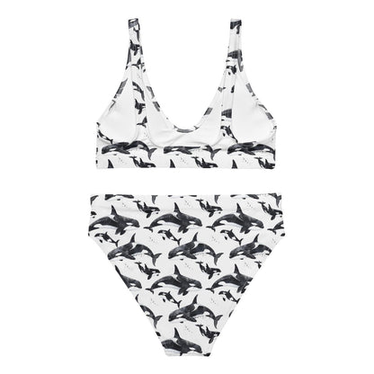 Orca Pod Eco High-Waisted Bikini Set - Salinity Swimwear
